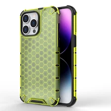 For iPhone 17 Pro Max 16 15 13 12 11 Slim Honeycomb Shockproof TPU PC Back Case