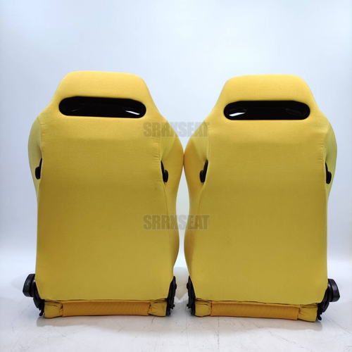 【1 PAIR】AUTHENTIC RECARO SR3 INTEGRA DC2 YELLOW【US LOCATION ➞ NO CUSTOMS】 - Picture 2 of 12