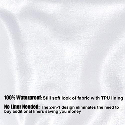 N&Y HOME Ultimate Waterproof Fabric Shower Curtain or Liner, Machine Washable, B - Picture 2 of 6