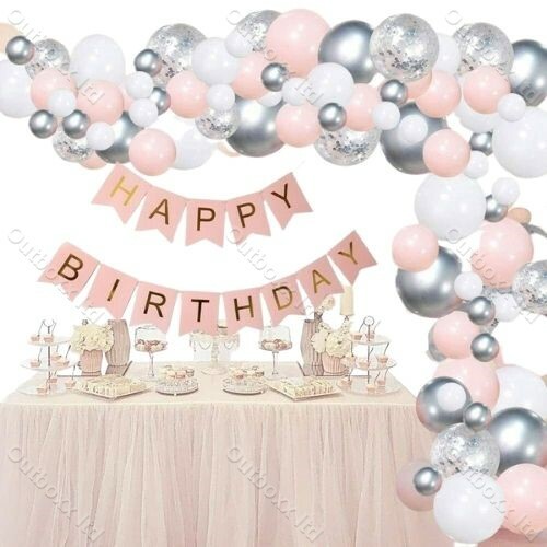 Ballons Bogen Kit + Perlenballons Girlande Geburtstag Hochzeit Baby Dusche Party Dekor - Bild 21 von 25
