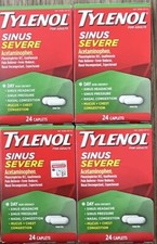 4 Tylenol Sinus Severe Non Drowsy Day Time 4x24 Caplets EXP 1/26+ SEALED