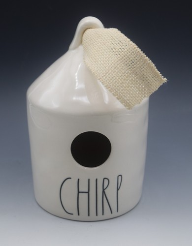 RAE DUNN MAGENTA CHIRP ROTONDO BIRDHOUSE UCCELLINO SUL LATO NASTRO 8" - Foto 3 di 8