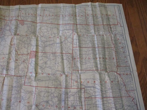 Antique Vintage c1930s United States US Map New Road Survey Highways - Picture 6 of 14