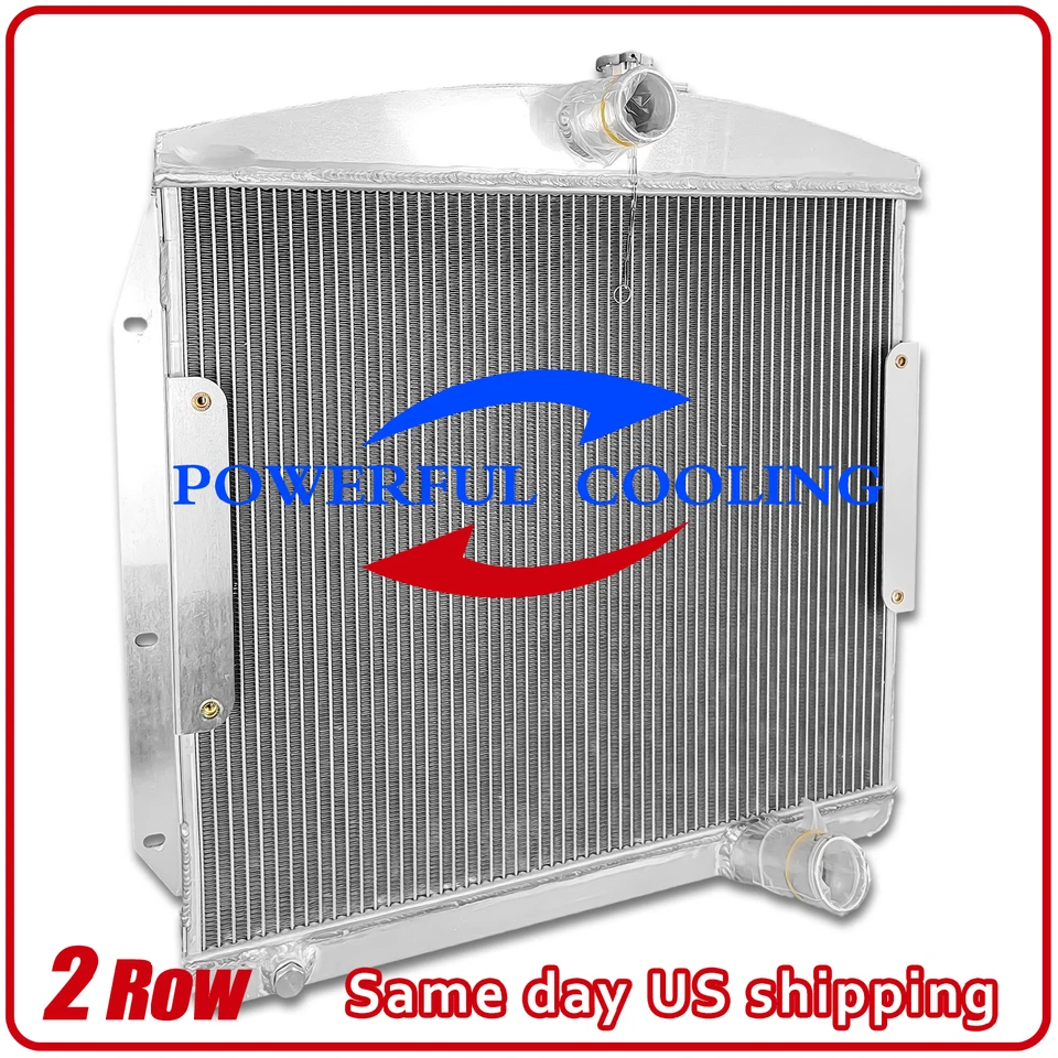 Radiador completo de aluminio para Pontiac Catalina Star Chief 1955 1956 4,7 5,2 L CC55PO Foto 2 de 4