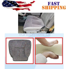 For 1998-2002 Dodge Ram 1500 2500 Driver Bottom Seat Cover & Foam Cushion Gray