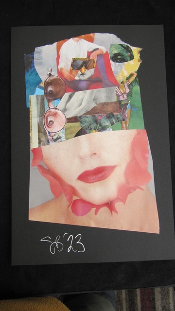 Unique Original Collage Artwork Untitled by Scott Baker Size 7.25" x 10.75 Unique Original Collage Artwork Untitled by Scott Baker Size 7.25" x 10.75