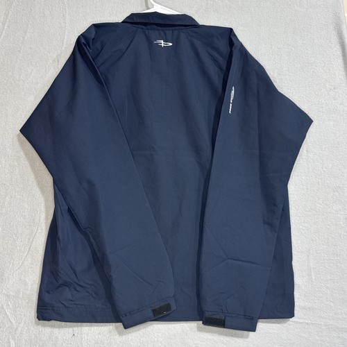 Page & Tuttle Colorblock mezza zip giacca a vento pullover uomo blu casual capospalla - Foto 2 di 2