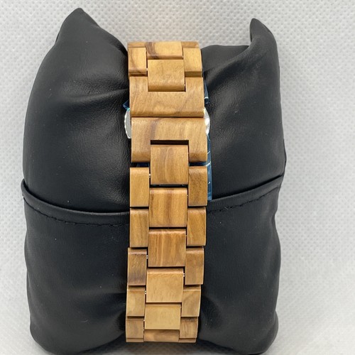 BEWELL ZS-163A-04 Men's Olive Wood Wooden Analog Dial Quartz Wrist Watch YR38 - Picture 5 of 10
