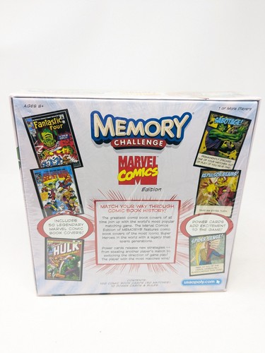 New MARVEL COMICS EDITION 2012 Memory Challenge Card Classic Matching Board Game - Picture 2 of 3