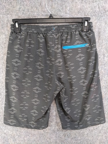 Eddie Bauer Shorts Boys Extra Large 18 20 Gray Stripe Mesh Lined Elastic Waist - Picture 6 of 11