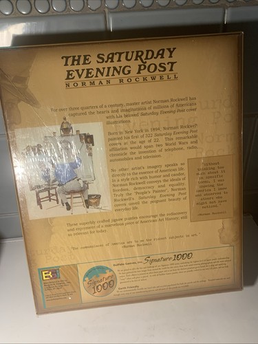 THE SATURDAY EVENING POST 1000-TEILIGES PUZZLE The Runaway Rockwell - Bild 4 von 6