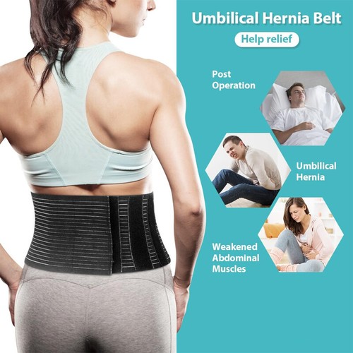 Umbilical Hernia Belt for Men Navel Truss Belly Brace Abdominal Binder Support - Picture 6 of 17
