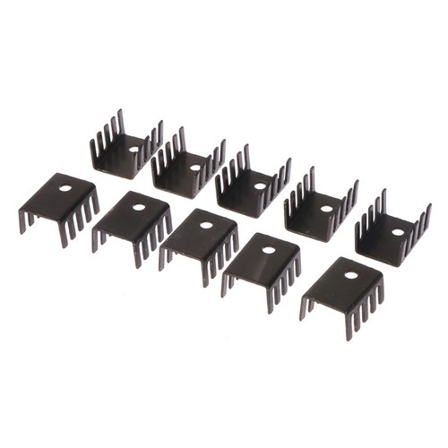 10pcs TO-220 Aluminum Profile 7805 Heatsink 781 Radiator Heat Sink 19*15*10MM Qo - Bild 9 von 12