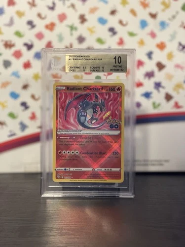 2022 Pokémon GO Radiant Charizard RDR 011/078 BGS 10 Pristine – High Grade