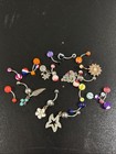 Lot Of 21 Belly Ear Piercing Rings