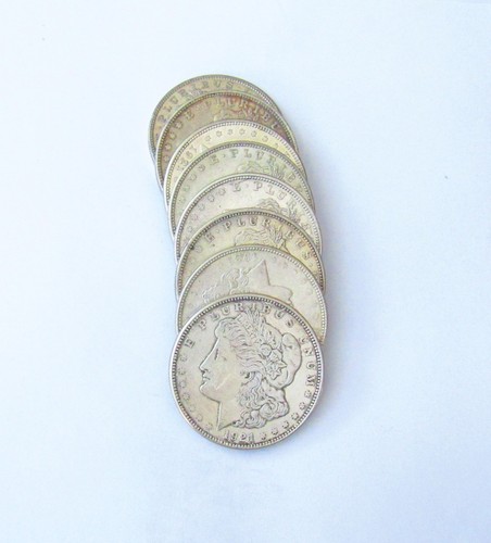 1921 D XF MORGAN DOLLARS (8) #400154 - Picture 2 of 3