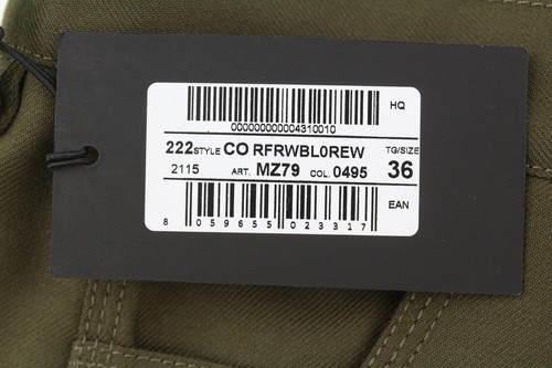 Pantaloni conici PT TORINO The Worker uomo W36 misto lana marrone misto pile * - Foto 8 di 10