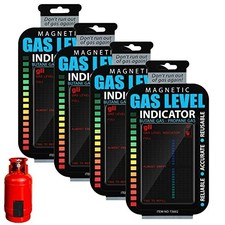 4 Pieces Magnetic Gas Level Indicator Reusable Propane Fuel Level Indicators Pro