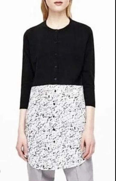 Women COS Dress White Cotton 34 / XS / 42
