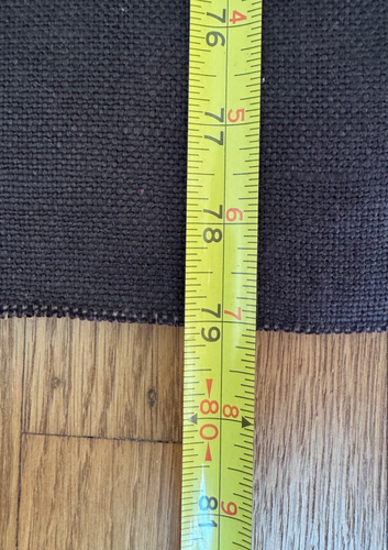 Heavy Linen Fabric, Black, 56 inches wide, 2.2 yards long - Picture 5 of 9