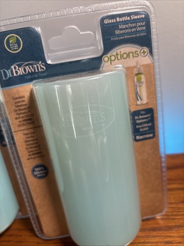 NEW - TWO (2) Dr. Brown's Glass Bottle Protective Sleeves Silicone 8oz NARROW - Picture 2 of 3