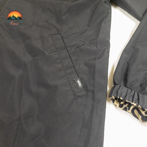 Vans Mercy Reversible Parka Leopard Brown Sportswear Casual Jacket Outwear Sz L - Picture 14 of 15