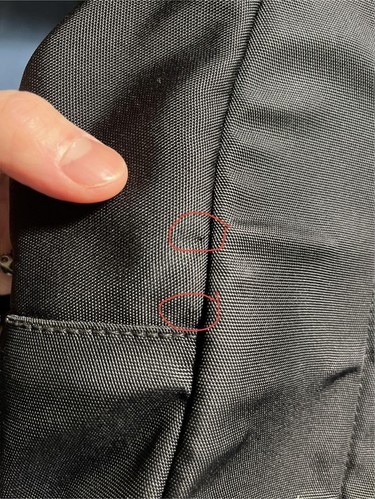 GUCCI Backpack Logo Shelly Line Interlocking Canvas Leather Black Rare Used Ex - Picture 6 of 17