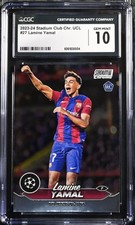 2023 TOPPS STADIUM CLUB CHROME UEFA CLUB COMPETITIONS LAMINE YAMAL rc cgc10 1
