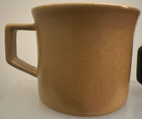 Tazzine da caffè vintage MCM RUNFER GOVANCROFT Scozia gres oro e verde acqua scuro - Foto 11 di 17