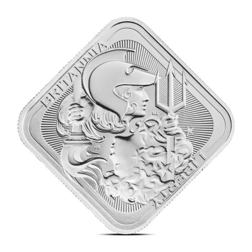 1 oz British Britannia and Liberty .9999 Silver Bar (BU)