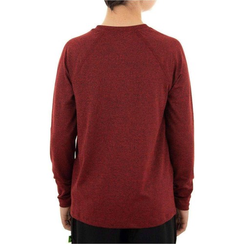 More Mile Train To Run Boys Running Top Red Long Sleeve Junior Kids Breathable - Picture 2 of 4