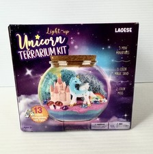 Light-Up Unicorn Terrarium Kit for Kids Arts  Crafts 13 Color LED Lights Remote