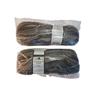 Lot of 2 Schoppel Wolle In Silk Kammzug im Band Gray Ombre In-Silk Roving Yarn