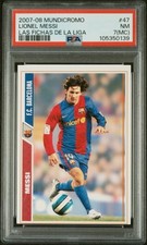 2007 MUNDI CROMO LAS FICHAS DE LA LIGA #47 LIONEL MESSI PSA 7 MC