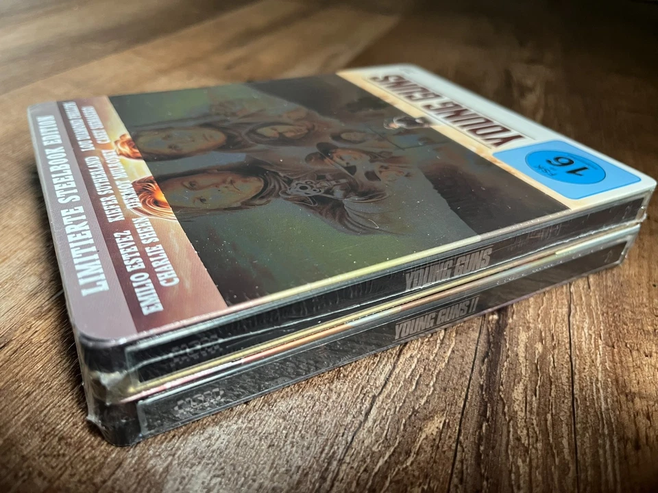 Young Guns + Young Guns II Steelbook Set (Blu-ray, EU Import, Region Free) *NEW* Foto 3 de 4