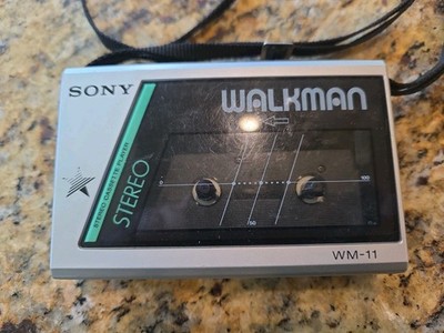 Vintage Sony Walkman WM-11 Good Shape Works. Stereo Cass Player No Headphones!