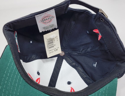 Vintage Tabasco Hat Cap Spellout Letters Embroidered Peppers Strapback NWT - Picture 10 of 12
