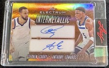 2024 Leaf Electrum Stephen Curry Anthony Edwards Dual Auto /10 Intermetallic NBA