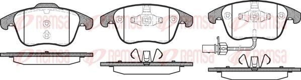 Remsa Bremsbelagsatz, Scheibenbremse 1219.11 FüR Audi-image
