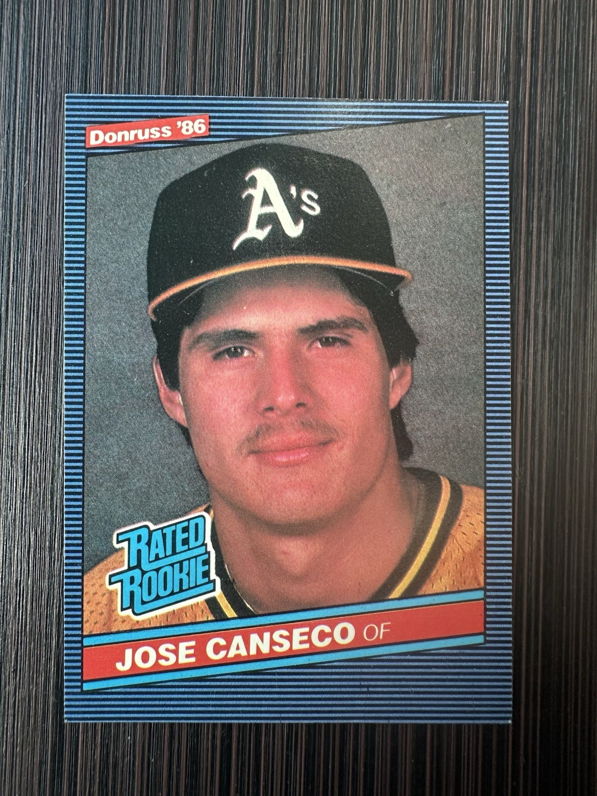 JOSE CANSECO 1986 DONRUSS RATED ROOKIE #39 OAKLAND A’S RC
