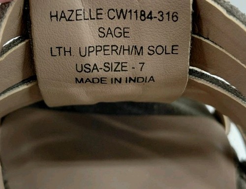 Crevo Hazelle Salbei Riemchen Wildleder Slipper Sandaletten mit Absatz. Größe 7 - Bild 13 von 13