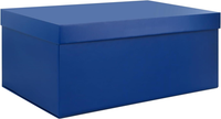 Blau Aufbewahrungsbox, Blau Karton Aufbewahrungsboxen Mit Deckel 30 X 20 X 12 Cm
