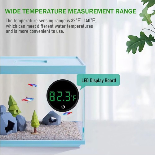 Wireless Digital Thermometer 2pcs LCD Aquarium Fish Tank Temperature Gauge - Picture 16 of 20