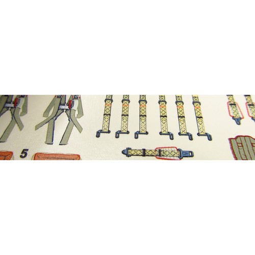MiG-15 / MiG-17, Seat Belts (3D Decals) 1:32 MDP32001 - For Model Kits Aircraft - Picture 2 of 5