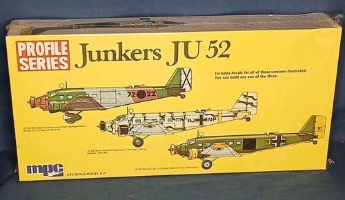 MPC Junkers JU 52 Modellflugzeug Bausatz 20-2006 Profilserie. NEU Versiegelt