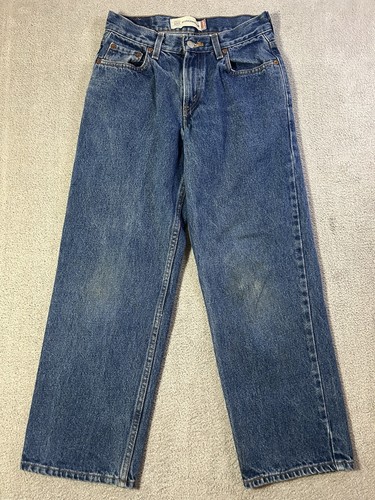 Levis 550 Jeans Boys 14 Reg (26x26) Relaxed Fit Blue Medium Wash Denim Straight - Picture 2 of 19