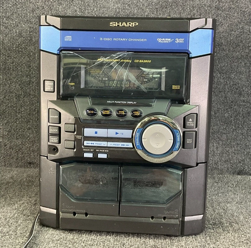 Sharp CD-BA2600 AM/FM Mini Component System 🎵 Cambio 3 dischi + Doppia cassetta - Foto 1 di 16
