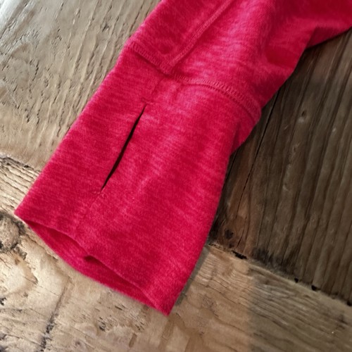 Brooks Run Happy Pullover Shirt Womens Medium 1/4 Zip red Long Sleeve Athletic - Picture 11 of 13