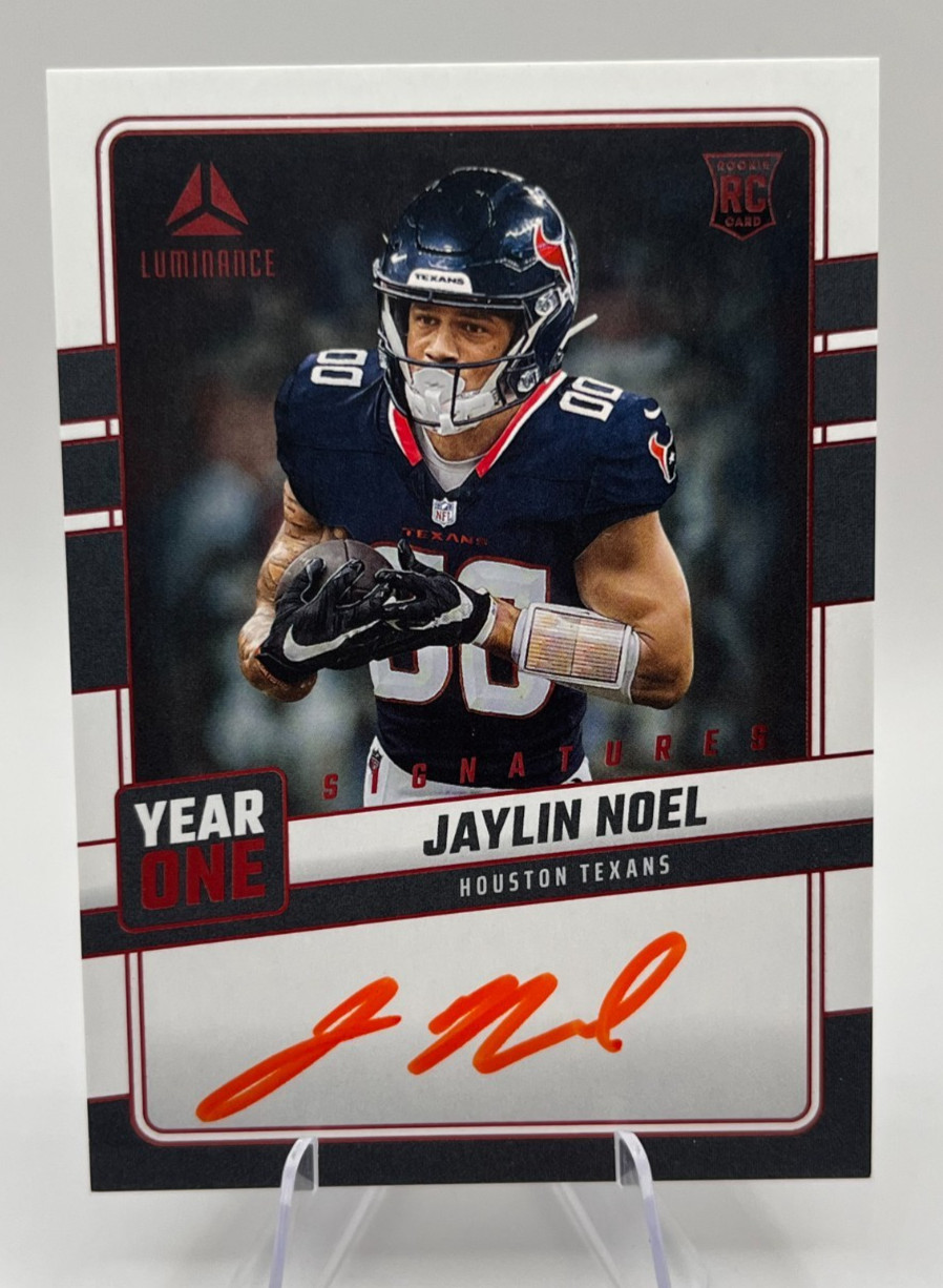 2025 Panini Luminance Jaylin Noel #YOS-JLN Year One Orange Ink On Card Auto