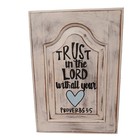 Wood Kitchen Wall Decor Bible Verse Proverbs Lord Religious Rustic Cottagecore